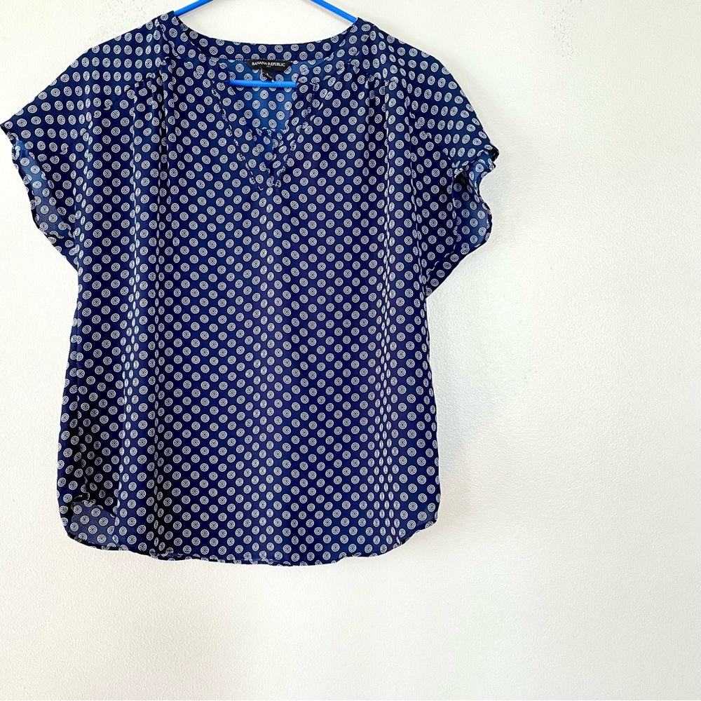 Banana Republic S work shirt navy blue